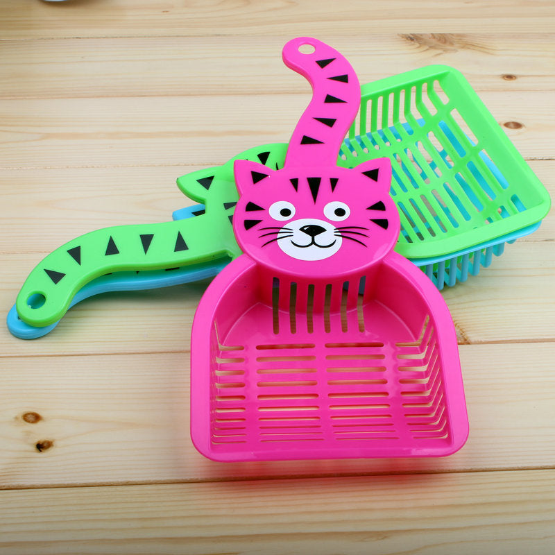 Pala para Arena de Gato en Forma de Cabeza de Gato para Suministros de Mascotas