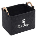 Cesta de Almacenamiento para Juguetes de Mascotas de Fieltro