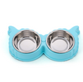 Cuencos Dobles de Acero Inoxidable para Perros y Gatos | Comida y Agua