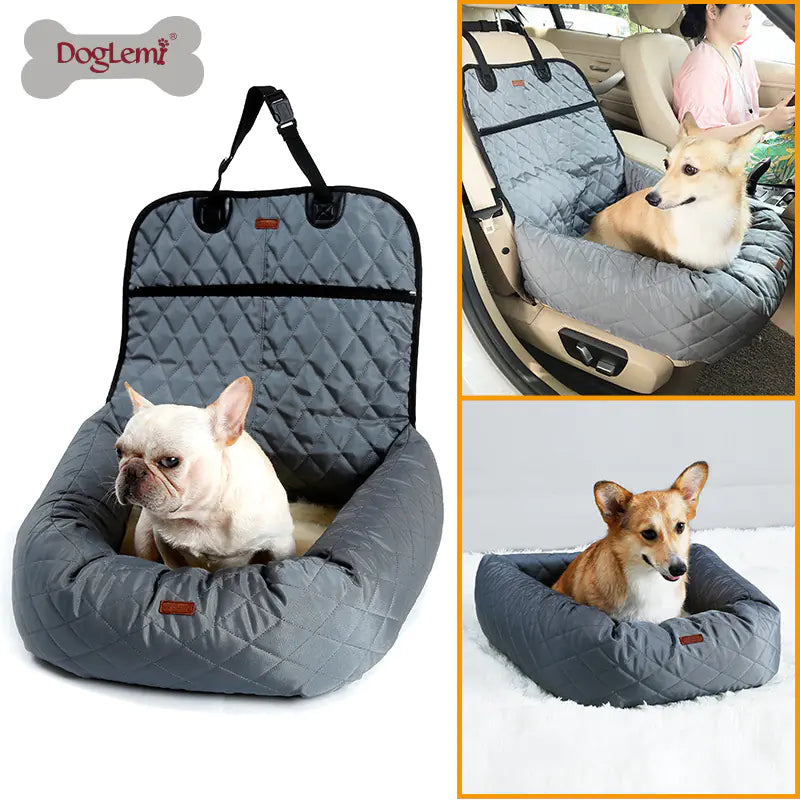Nueva Cama Multifuncional para Coche de Mascotas con Cojín Grueso