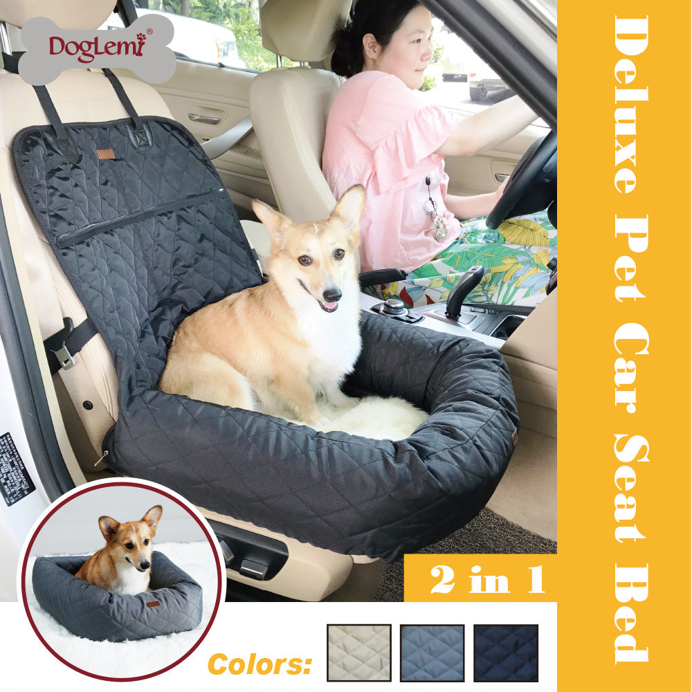 Nueva Cama Multifuncional para Coche de Mascotas con Cojín Grueso